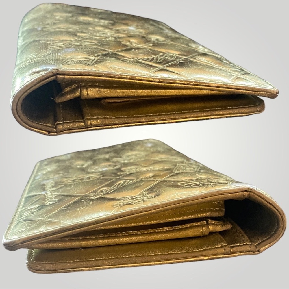 Chanel Metallic Gold Icon Series Monogram Long Wallet - Picture 4 of 16